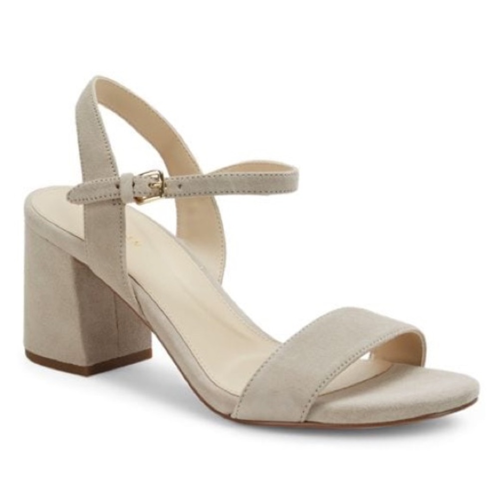 Cole Haan Josie Block Heel Suede Sandals Size 8.5